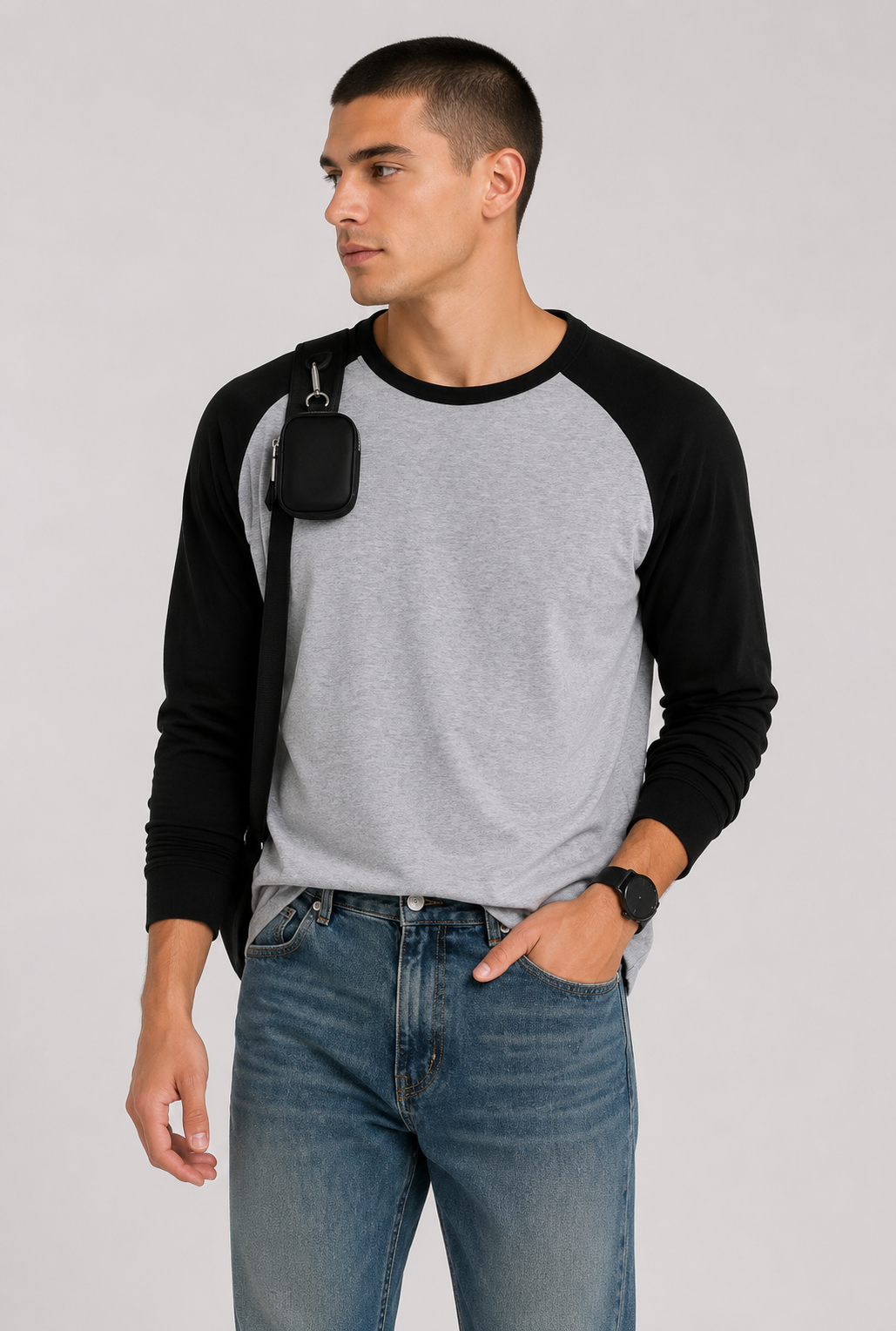 Men's Raglan Full Sleeve T-Shirt